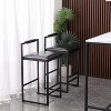 PAGED Set of 2 Bar Stools for Kitchen Island,Paper Rope Woven Counter Bar Stools for Dining Rooms,Kitchens,Islands - 4 of 4