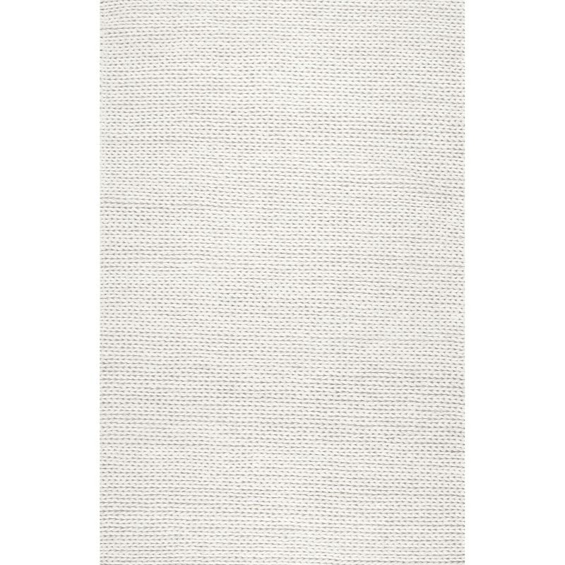 nuLOOM Penelope Braided Wool Area Rug - Off White, 1 of 10