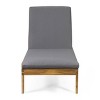 Caily 2pk Outdoor Acacia Wood Chaise Lounges: Adjustable, UV & Water-Resistant - Christopher Knight Home - 3 of 4