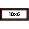 PosterPalooza | Panoramic Distressed Brown Picture Frame - UV Acrylic, Foam Board Backing, Hanging Hardware - 2 of 4