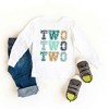 The Juniper Shop Two Two Two Toddler Long Sleeve Tee - 2 of 3