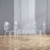 Modern 4-Pack: Metal and Plastic Dining Chairs - 3 of 4