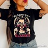 I Need Glasses Funny Wine T-Shirt, Retro Glam Black Tee for Stylish and Witty Women| OrnamentallyYou - 4 of 4