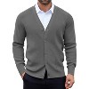 COOFANDY Men's Cardigan Sweaters with Button Lightweight Casual V Neck Long Sleeve Pockets Knitted Sweater - 2 of 4