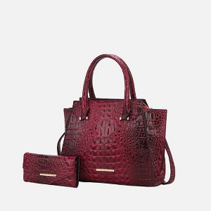 MKF Collection Viridiana Women’s Luxe Croc-Embossed Versatile Tote Bag by Mia K - 1 of 4