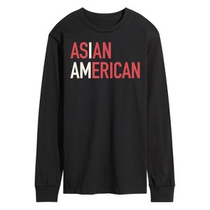 Men's - Instant Message - I Am Asian American Long Sleeve Graphic T-Shirt - 1 of 4