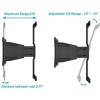 Monoprice Ultra Low-Profile Full Motion TV Wall Mount For 40" To 75" TVs up to 110lbs - 3 of 4