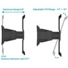 Monoprice Ultra-Slim Full-Motion Articulating TV Wall Mount Bracket For TVs 23in to 42in | Max Weight 66lbs, VESA Pattern - image 3 of 4