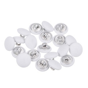 Unique Bargains Metal Shank Round Cloth Covered DIY Sewing Buttons 20 Pcs - 1 of 4