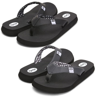 Floopi Women's Bella Yoga Mat Thong Flip Flop 2 pack