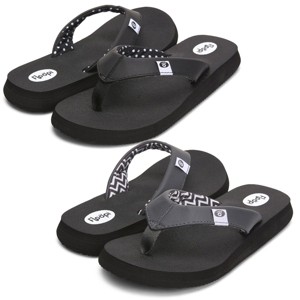 Floopi Women's Bella Yoga Mat Thong Flip Flop 2 pack - 1 of 4