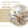 6-Piece Dining Set with Extendable Table, 4 Upholstered Chairs and Bench - 3 of 4