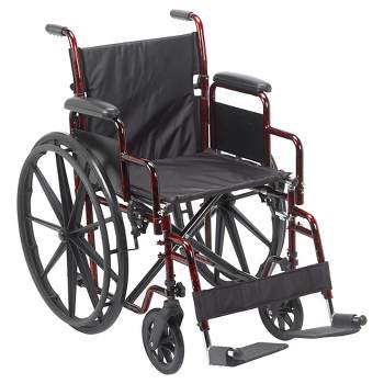 Silver Sport 1 Wheelchair with Full Arms and Swing away Removable Footrest