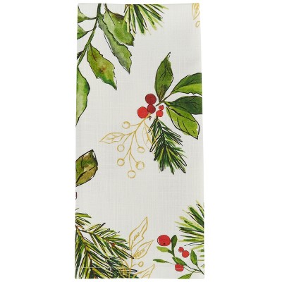 Split P Christmas Camellia Dishtowel Set of 2