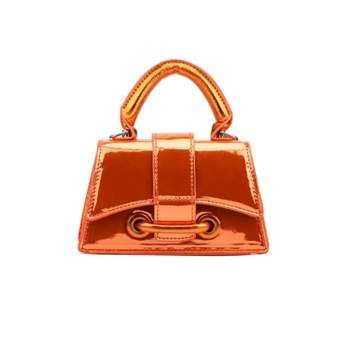 Olivia Miller -Women's-Patent Top-Handle Bag