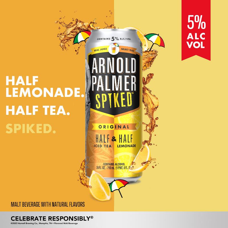 Arnold Palmer Spiked Half &#38; Half Original Flavored Malt Beverage - 6pk/12 fl oz Cans, 3 of 10