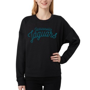 NFL Jacksonville Jaguars Women's Long Sleeve Crew Neck Fleece - 1 of 3