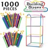 SCS Direct 1000pc Building Straws & Connectors Set for Kids - STEM Educational Construction Toy w Assorted Colors & Interlocking Connectors - Age 3+ - 3 of 4