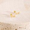 Girls' Love Heart Arrows Screw Back 14k Gold Earrings - In Season Jewelry - 4 of 4