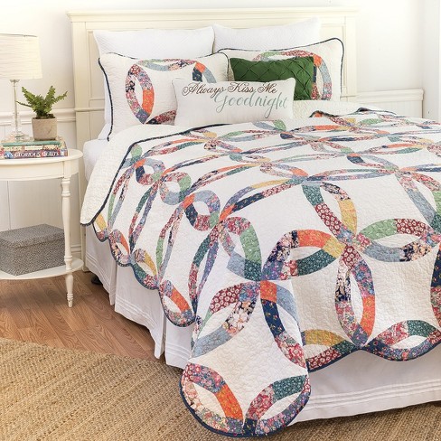 Cotton King Size Quilted Bedcover, For Home