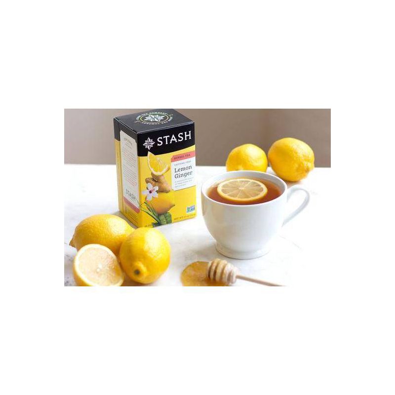 Stash Lemon Ginger Herbal Tea Bags - 1.1oz/20ct, 3 of 6