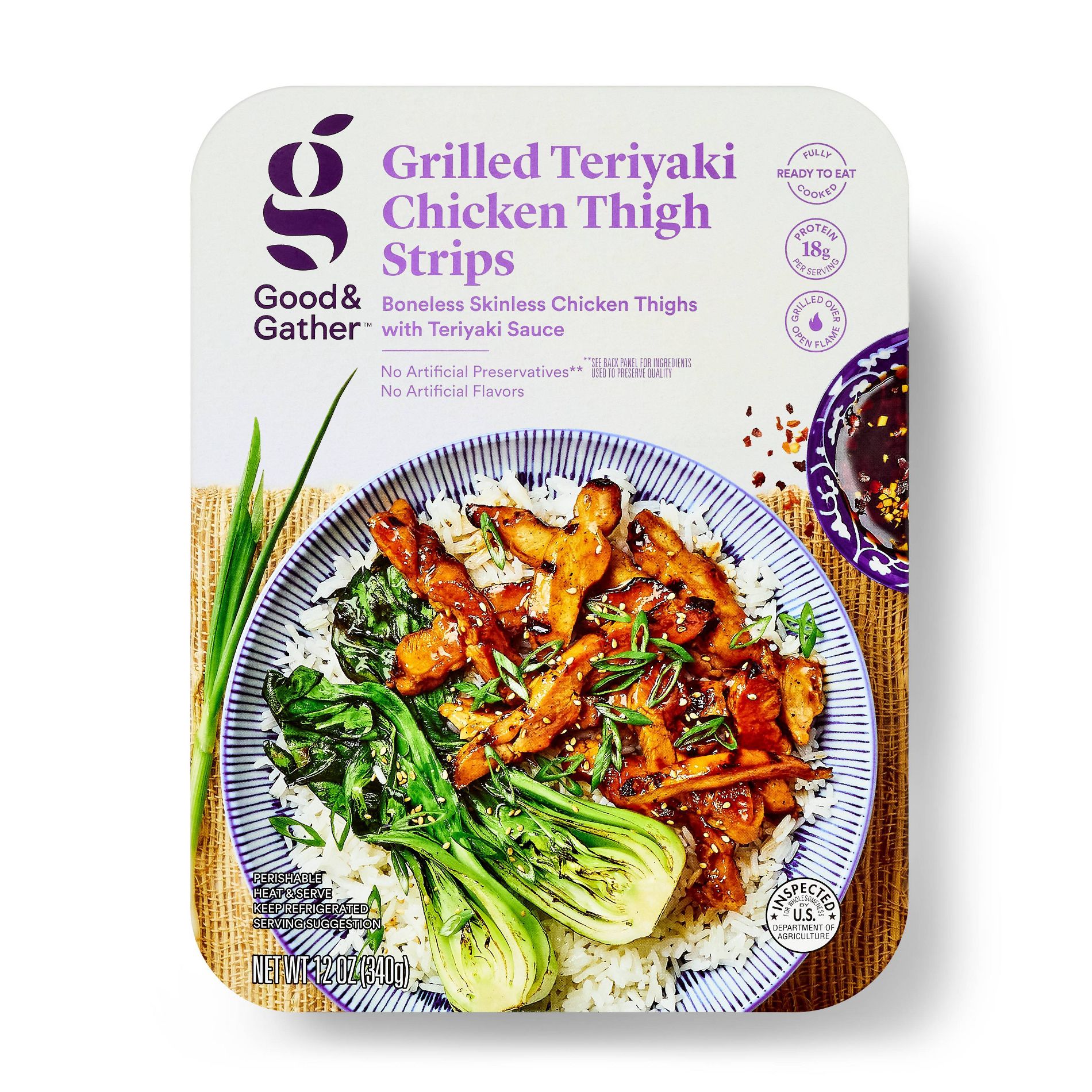 Grilled Teriyaki Chicken Thighs 12oz - Good & Gather™