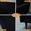 Velvet Sofa Mid-Century Modern Couch with Wooden Legs for Living Room - 4 of 4