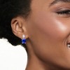 Ross-Simons 8.50 ct. t.w. Simulated Sapphire and 1.10 ct. t.w. CZ Drop Earrings in Sterling Silver - 2 of 4