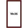 PosterPalooza | Panoramic Weathered Red Picture Frame - UV Acrylic, Foam Board Backing, Hanging Hardware - 2 of 4