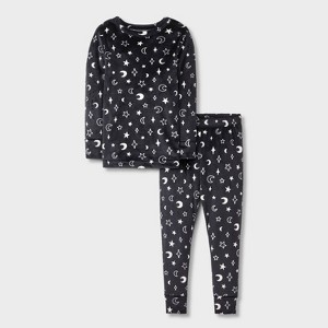 Toddler Girls' 2pc Snuggly Soft Long Sleeve Pajama Set - Cat & Jack™ - 1 of 4