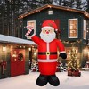 Aghana Digitals 8 ft Illuminated Inflatable Santa Claus with LED Lights - Indoor/Outdoor Christmas - 2 of 4