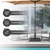 43 LBS Resin Square Base Stand for Outdoor Patio Market Table Umbrella - 4 of 4