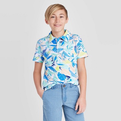 tropical polo shirt