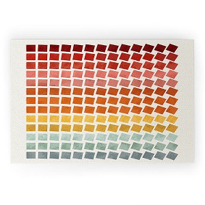 Showmemars Squares Rotation Large Looped Vinyl Welcome Mat - Society6 - 1 of 4