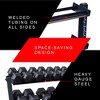 Body Solid 2 Tier Horizontal Dumbbell Rack with Heavy Gauge Steel Construction and Welded Tubing Feature for Sports and Workout Equipment - 3 of 4