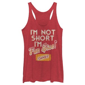 Women's Lost Gods Halloween Fun-Size Candy Racerback Tank Top - 1 of 4