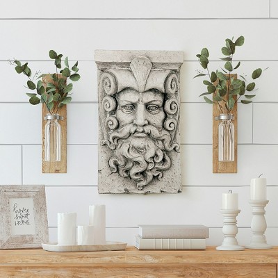 Design Toscano Poseidon, the Sea Wall Sculpture