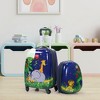 Infurnic Luggage 2-in-1 Kids Luggage Set, 16-Inch Suitcase and 12-Inch Backpack, Durable ABS and PC,Large Storage, Blue, 12.44"*8.94"*18.7" - 2 of 4
