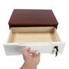 YIYIBYUS 3Tiers Wooden Desktop Storage Box, Desk Organizer with Lockable Drawers - 4 of 4