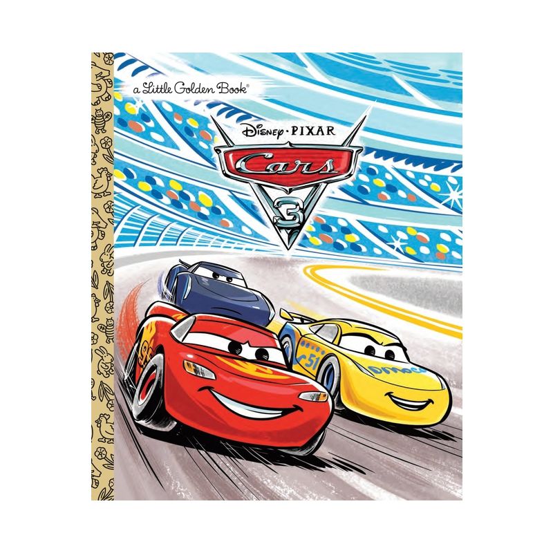 Cars 3 Little Golden Book (Disney/Pixar Cars 3) - by  Victoria Saxon (Hardcover), 1 of 2