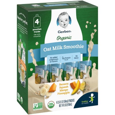 gerber organic oat milk smoothie