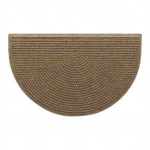 WaterHog 2'x3'3" Squares Indoor/Outdoor Half Round Door Mat - 1 of 4