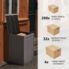 Dolonm 48 Gallon Secure Package Drop Box - Locking Lid, Anti-Theft Weatherproof Parcel Safe,for Porch Security - 4 of 4