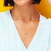EVERLY JEWELRY | Sterling Silver Diamond Floral Pendant with Chain - 4 of 4