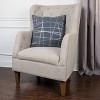 20"x20" Oversize Shiny Abstract Poly Filled Square Throw Pillow - Rizzy Home: Contemporary, Textured Canvas, Indoor Use - 3 of 3