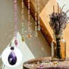 Unique Bargains Hanging Ornament DIY Craft Teardrop Crystal Chandelier Pendant Beads 4.92" x 1.5" 10 Pcs - 4 of 4