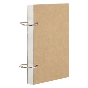 Unique Bargains Thickened Paper Metal Buckle Frosted Texture Loose Leaf Sketch Book - 1 of 4