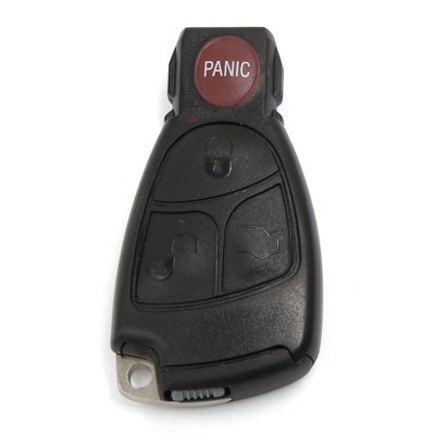 Unique Bargains Car Replacement Key Fob Shell Case IYZ 3312 for Mercedes-Benz 4 Key Button Black 1Pc