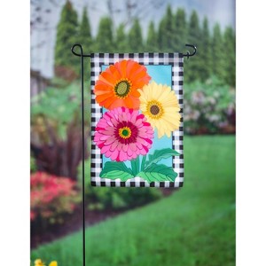 Evergreen Gerbera Daisy Trio Garden Applique Flag 12.5 x 18 Inches Indoor Outdoor Decor - 1 of 3