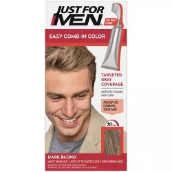Just For Men Easy CombIn Color Gray Hair Coloring for Men with Comb Applicator  Dark Blond A15 - 1.2oz
